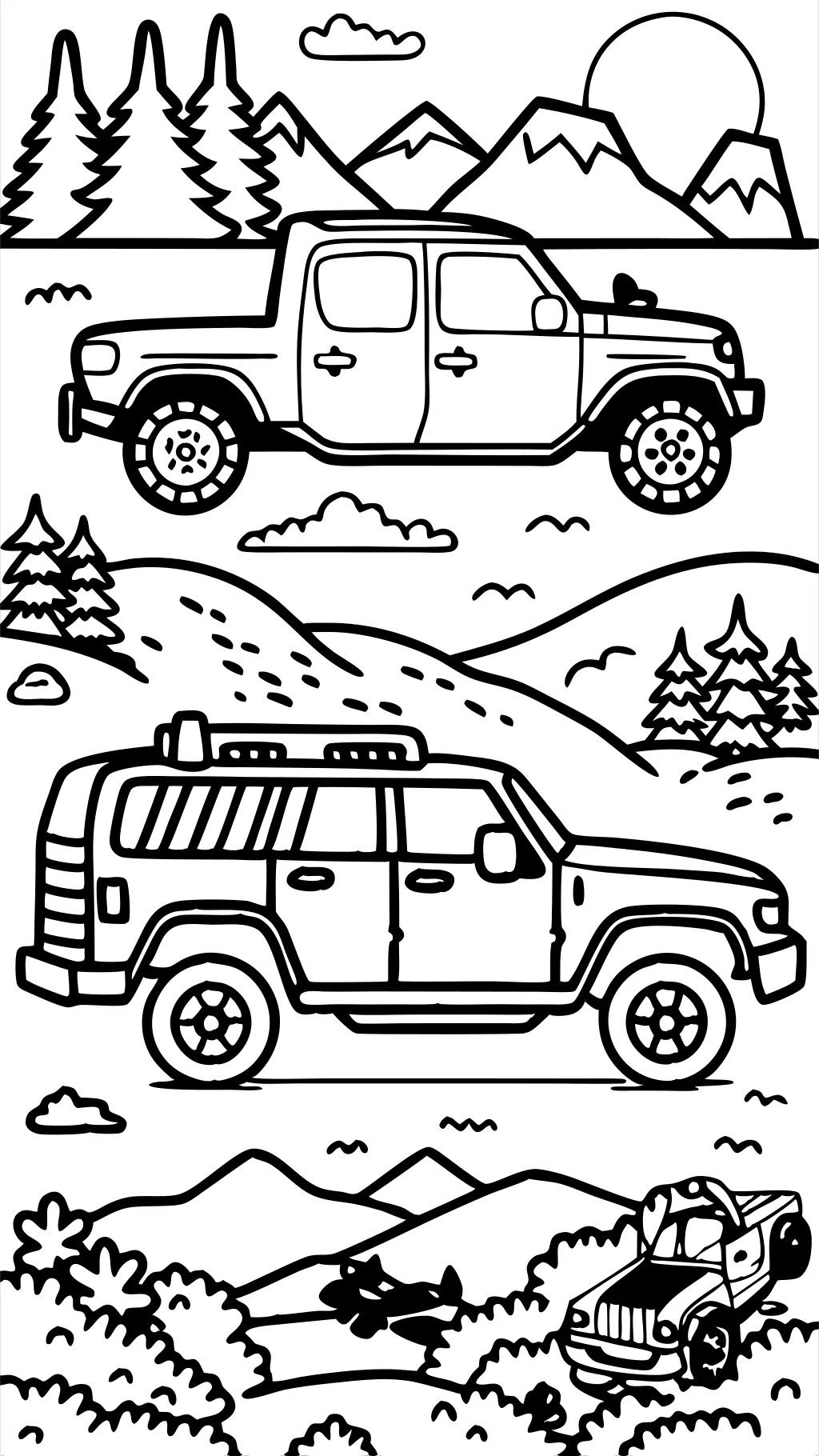 4 wheeler coloring pages